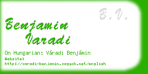 benjamin varadi business card
